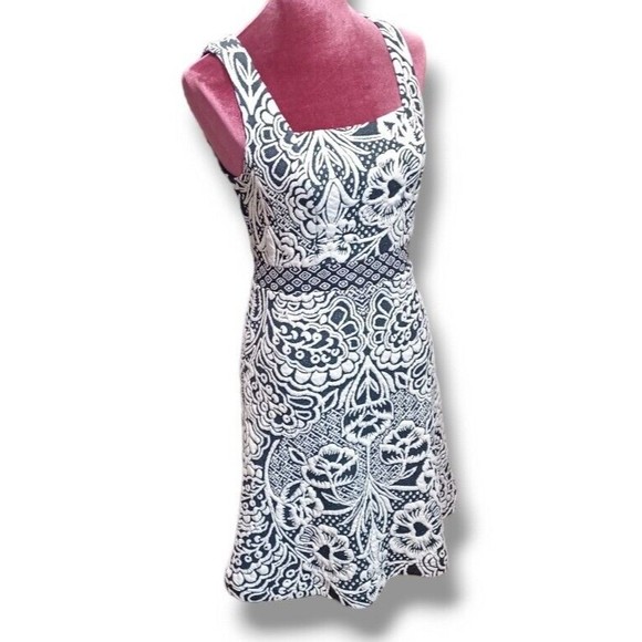 ett:twa Anthropologie Lined Womens XS Black White Sleeveless Valery Shift Dress - Picture 14 of 16